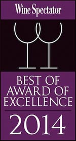 Wine Spectator Award of Excellence 2014